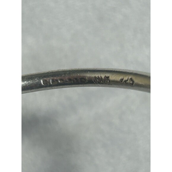 Tiffany & Co Return to Tiffany Heart Tag 925 Silver Bangle 2.5” Medium - Picture 7 of 16